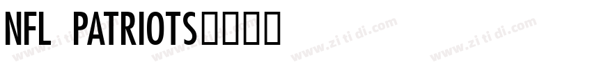 NFL Patriots字体转换